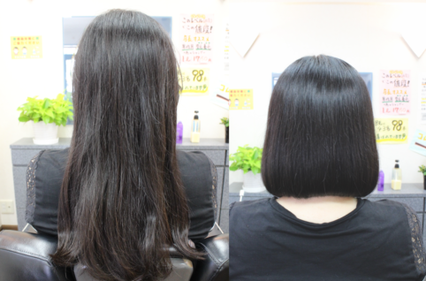 45才以上の女性髪が細く少ない髪の傷みが髪質改善くせ毛カットで髪がしっかりハリツヤが甦る