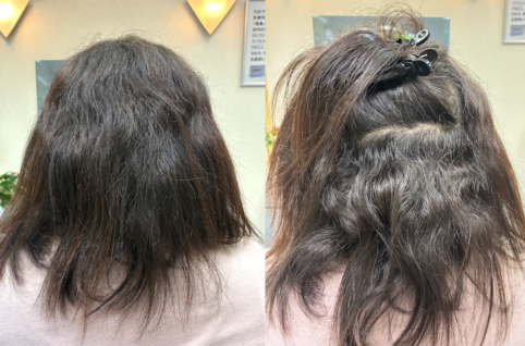 縮毛矯正を止めたいけど不安なので相談したい女性の写真